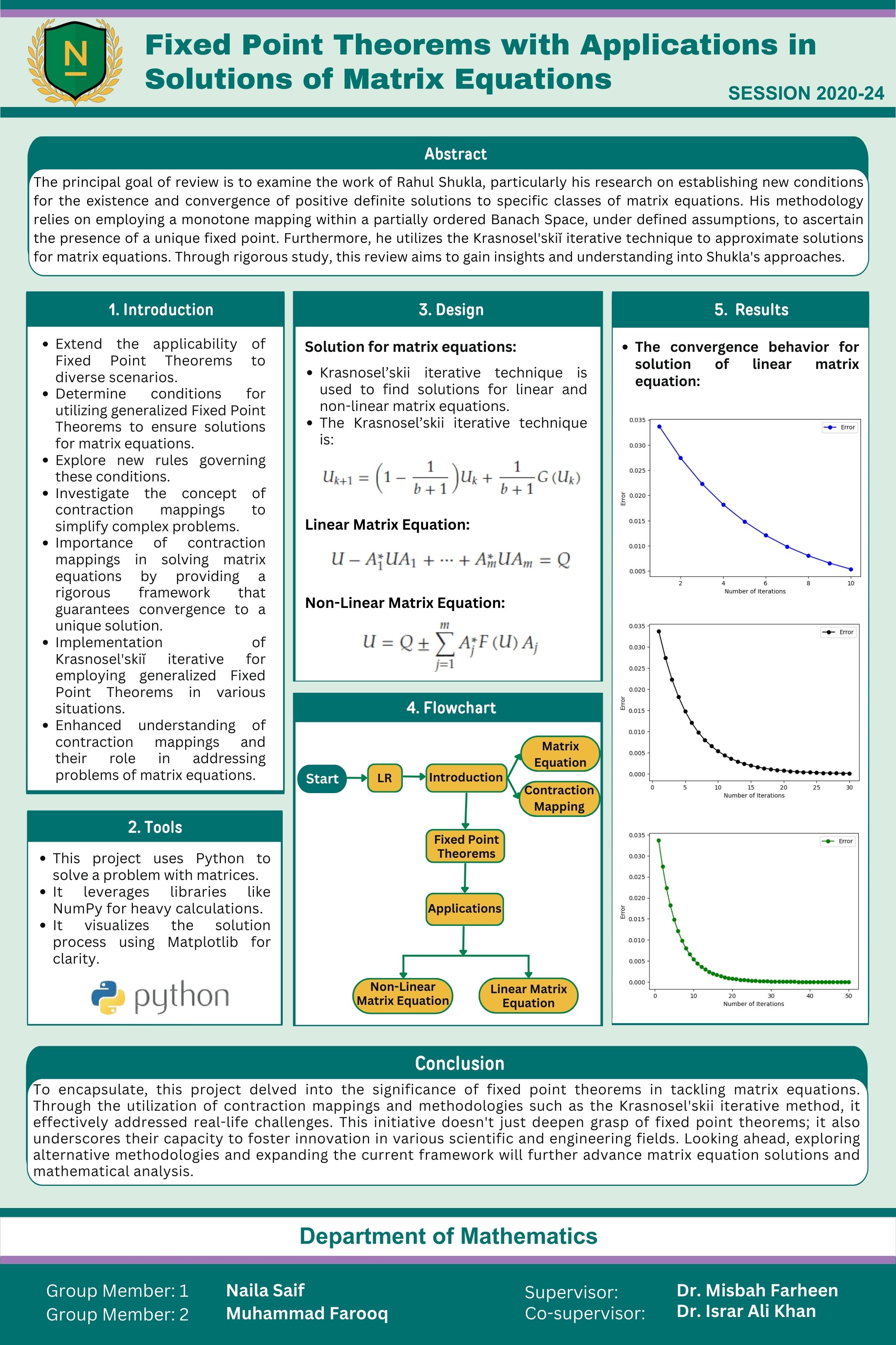 Fixed Point Theorems with Applications in Solutions of Matrix Equations